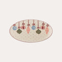 Ornamental Serving Plate, Red, Stoneware