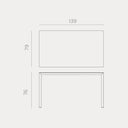 Piave 140x80 Dining Table