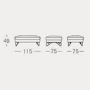 Shelbourne footstool - Large