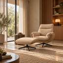 Archie Armchair with Footstool